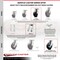 Service Caster 6 Inch Kingpinless Rubber on Steel Caster Brake & Swivel Lock 2 Rigid SCC, 2PK SCC-KP30S620-RSR-SLB-BSL-2-R-2 - alternate 7